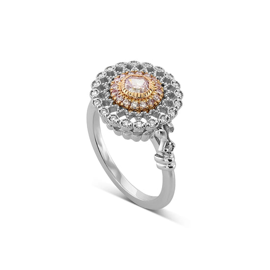 Fancy Purple-Pink Radiant Diamond Couture Ring