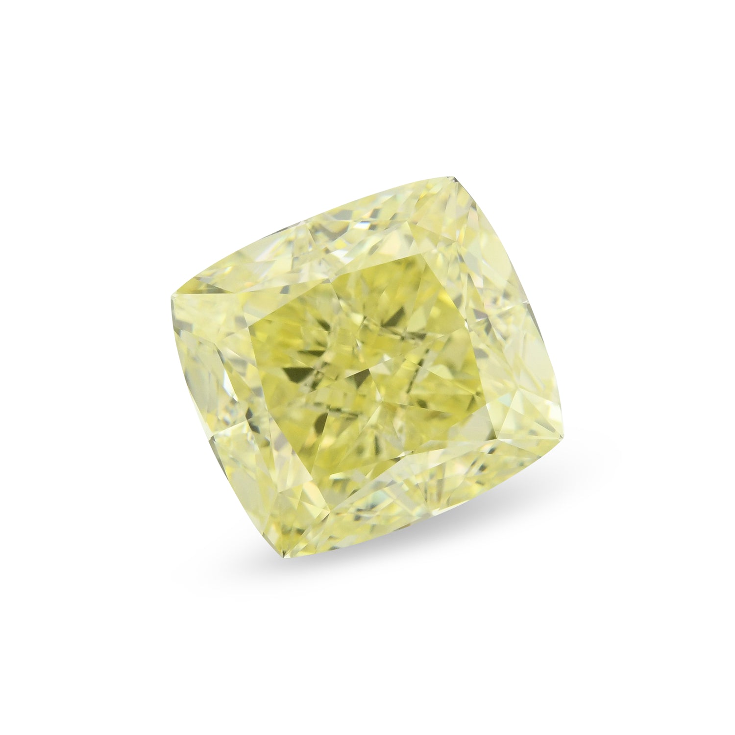 5.76 Carat Fancy Yellow Cushion Diamond VVS1 GIA