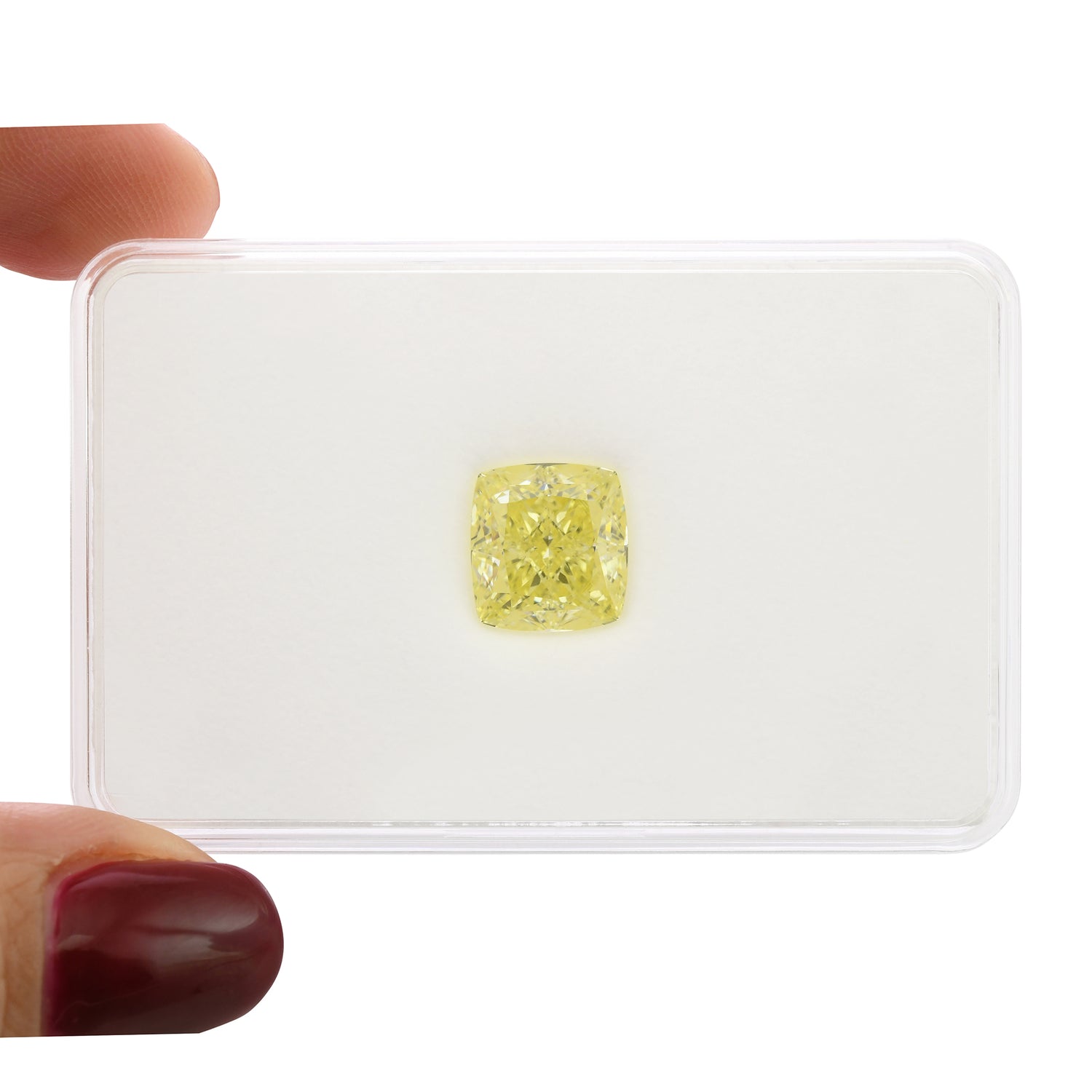 5.76 Carat Fancy Yellow Cushion Diamond VVS1 GIA