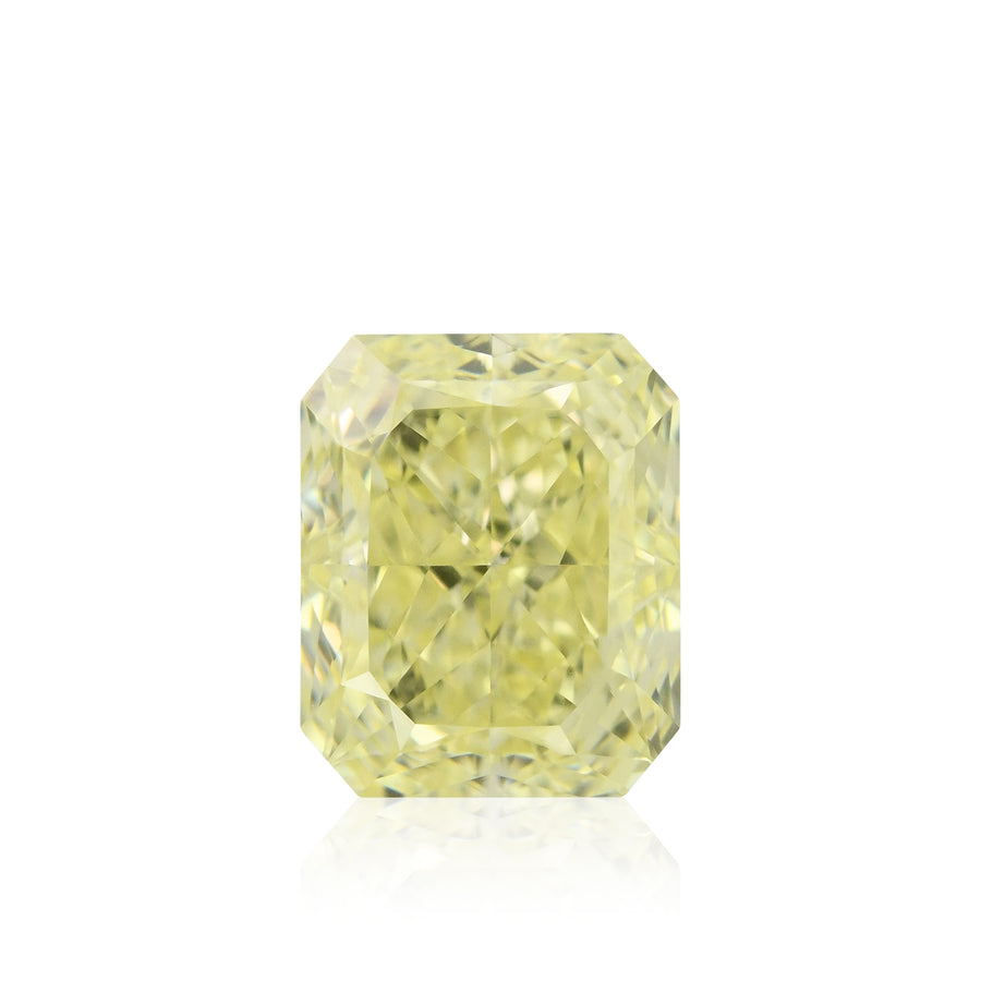 1.35 Carat Fancy Light Yellow Radiant Diamond VVS1 GIA