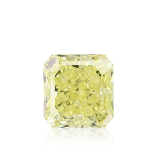2.52 Karat Fancy Yellow Radiant Diamant FL GIA