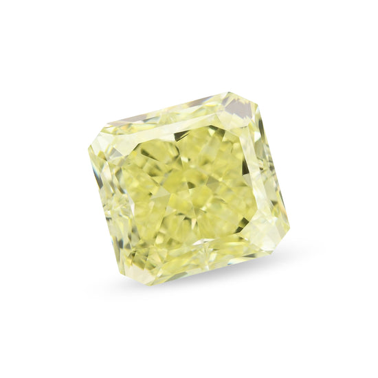 2.52 Karat Fancy Yellow Radiant Diamant FL GIA