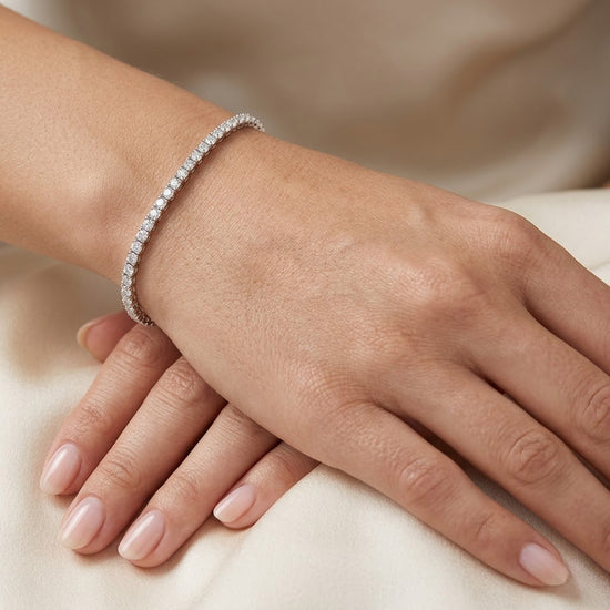 Round Brillant Diamond Tennis Bracelet