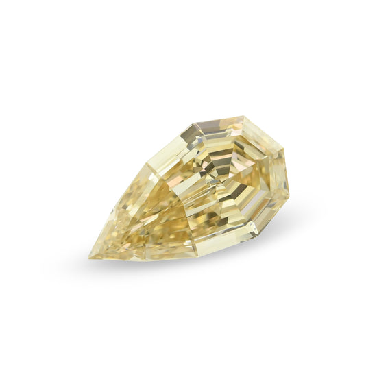 1.70 Carat Fancy Brown Yellow Pear Diamond VVS2 GIA