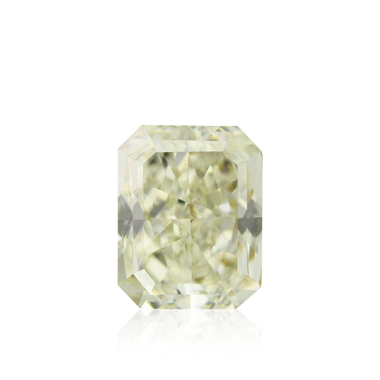 Diamante radiante GIA VS2 da 1,50 carati, fantasia giallo-verdastro chiaro grigiastro