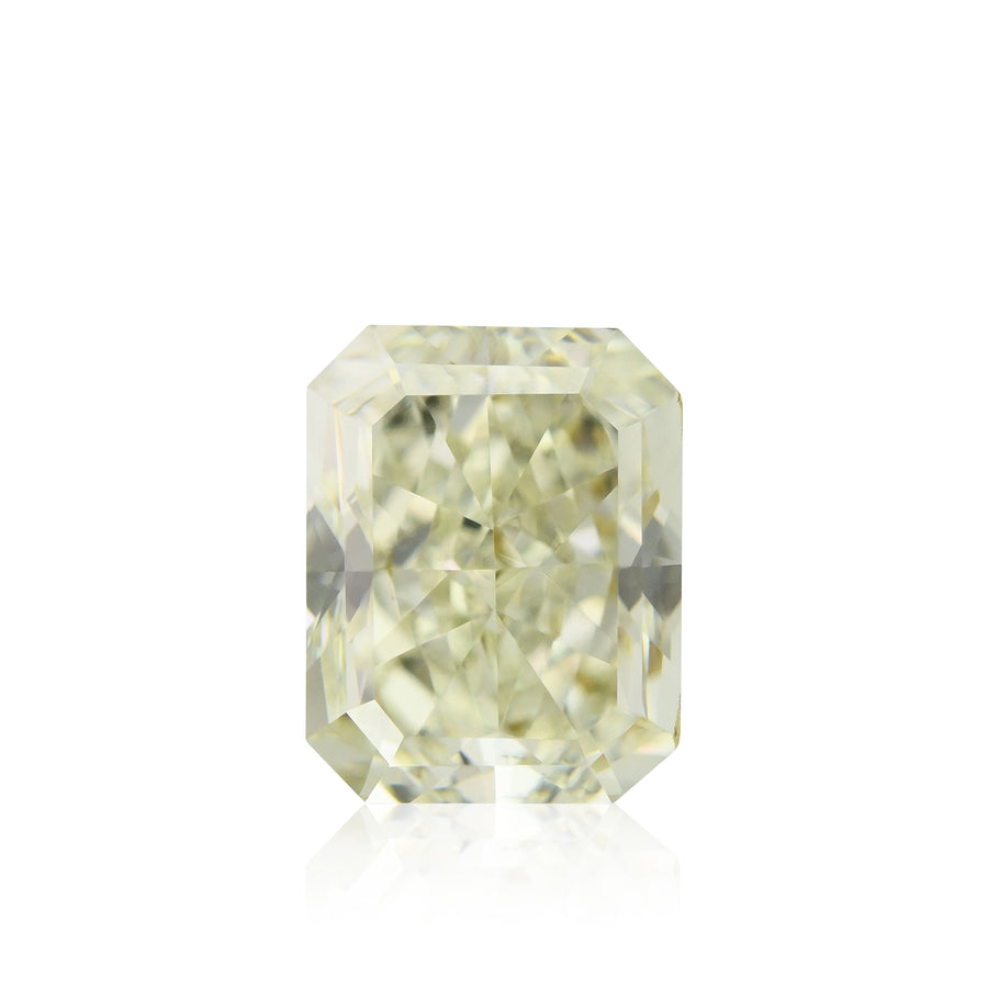 1.50 Carat Fancy Light Grayish Greenish Yellow Radiant Diamond VS2 GIA