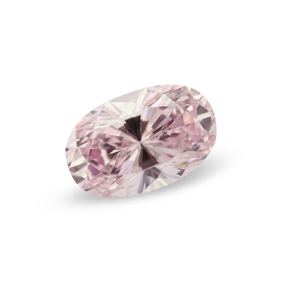 0.60 Carat Fancy Intense Purplish Pink Oval Diamond VS2 GIA