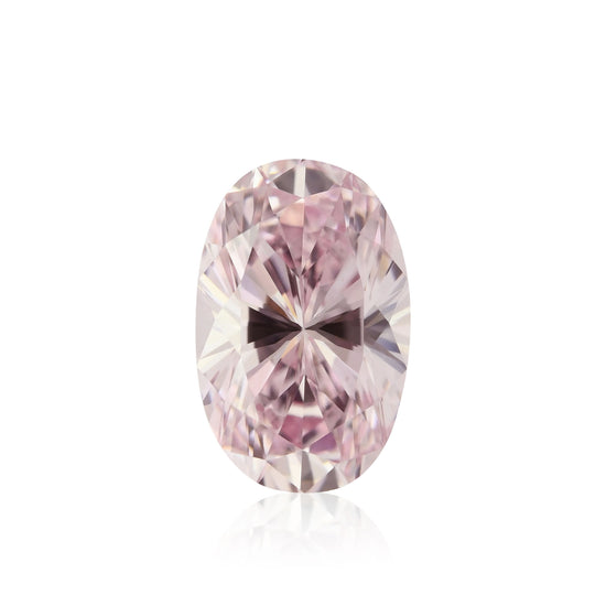 Diamante Ovale Rosa Purpureo Intenso Fantasia 0,60 Carati VS2 GIA