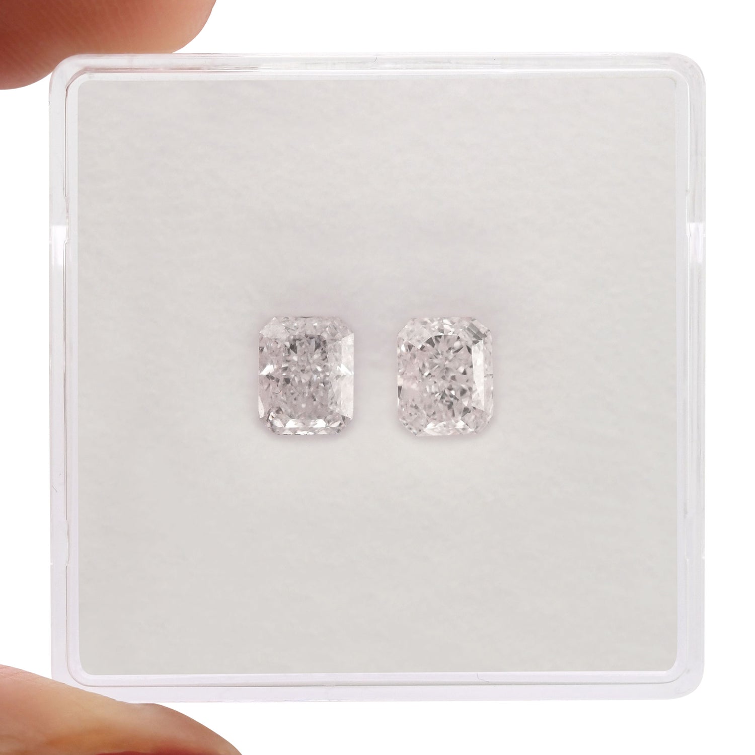 1.10 Carat Very Light Pink Radiant Diamonds VS1