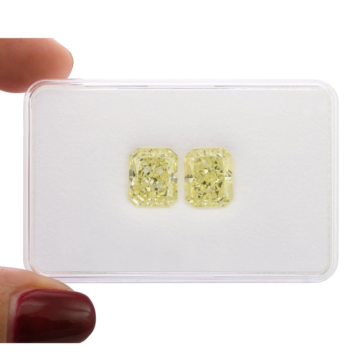 10.09 Carat W-X Radiant Diamonds VVS2