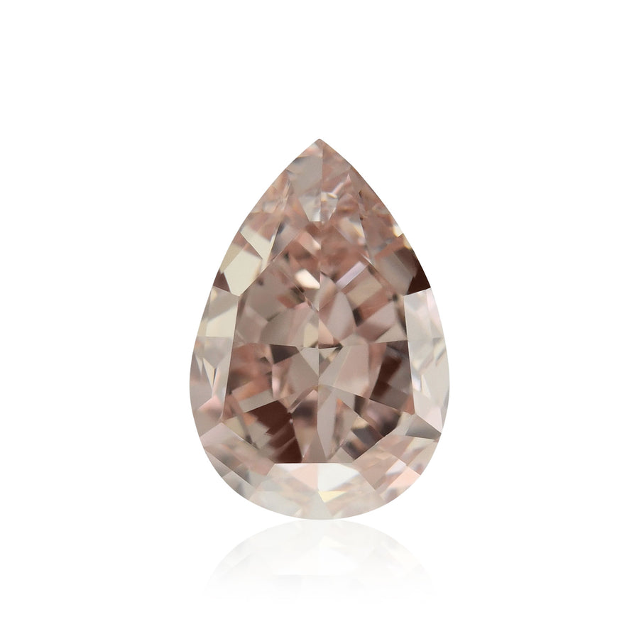 1.30 Carat Fancy Brownish Pink Pear Diamond VVS2 GIA