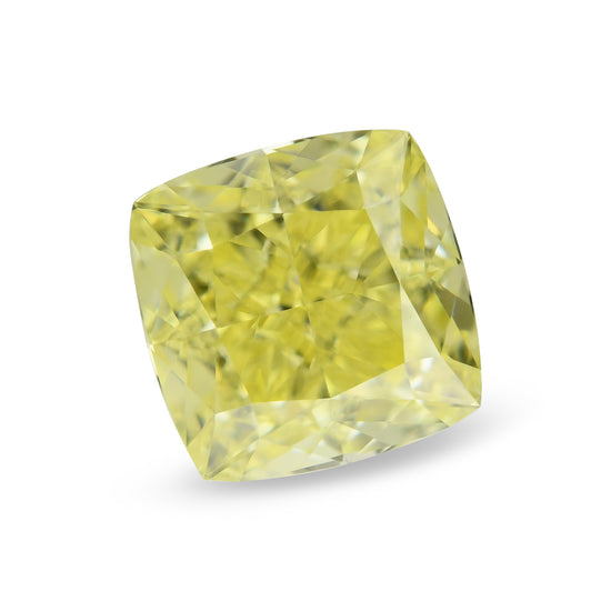 0.71 Carat Fancy Yellow Cushion Diamond VVS1 GIA