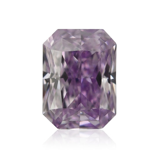 0.15 Carat Fancy Intense Pinkish Purple Radiant Diamond (VS2) GIA