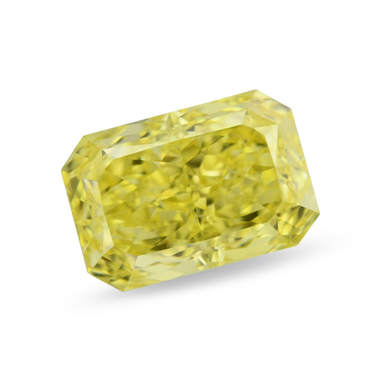 0.79 Carat Fancy Vivid Yellow Radiant Diamond VS1 GIA