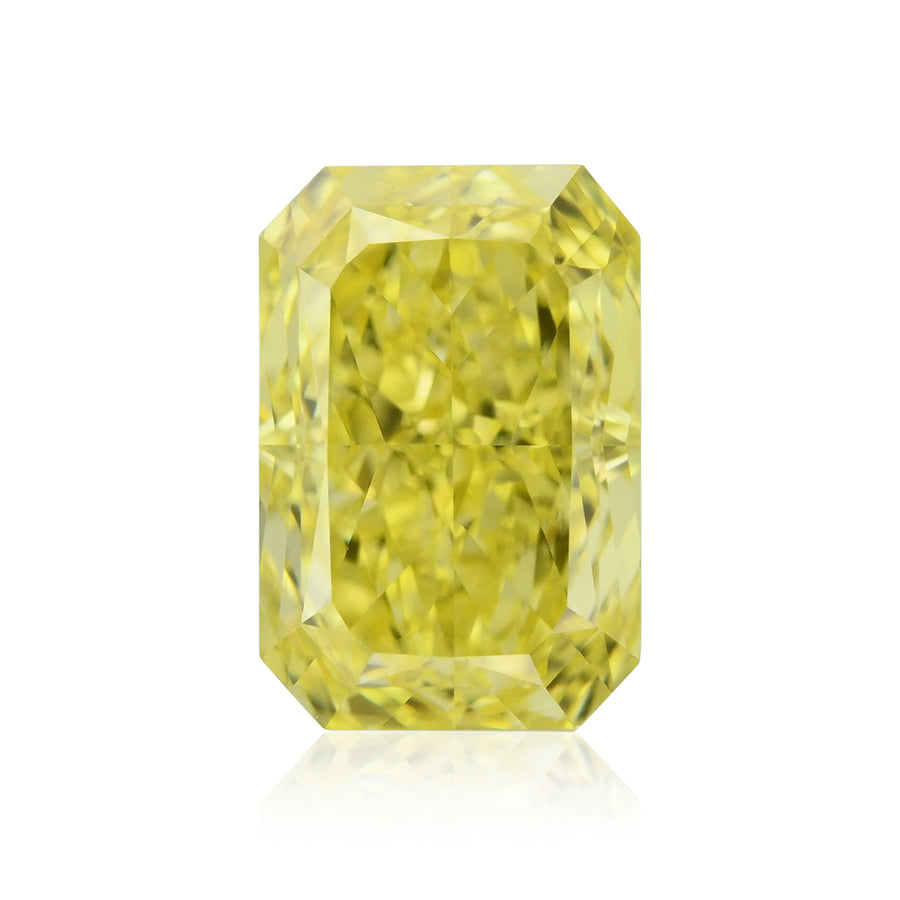 0.79 Carat Fancy Vivid Yellow Radiant Diamond VS1 GIA