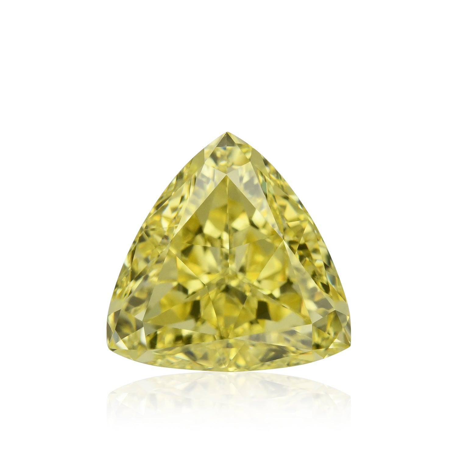 1.27 Carat Fancy Intense Yellow Triangle Diamond VS1 GIA