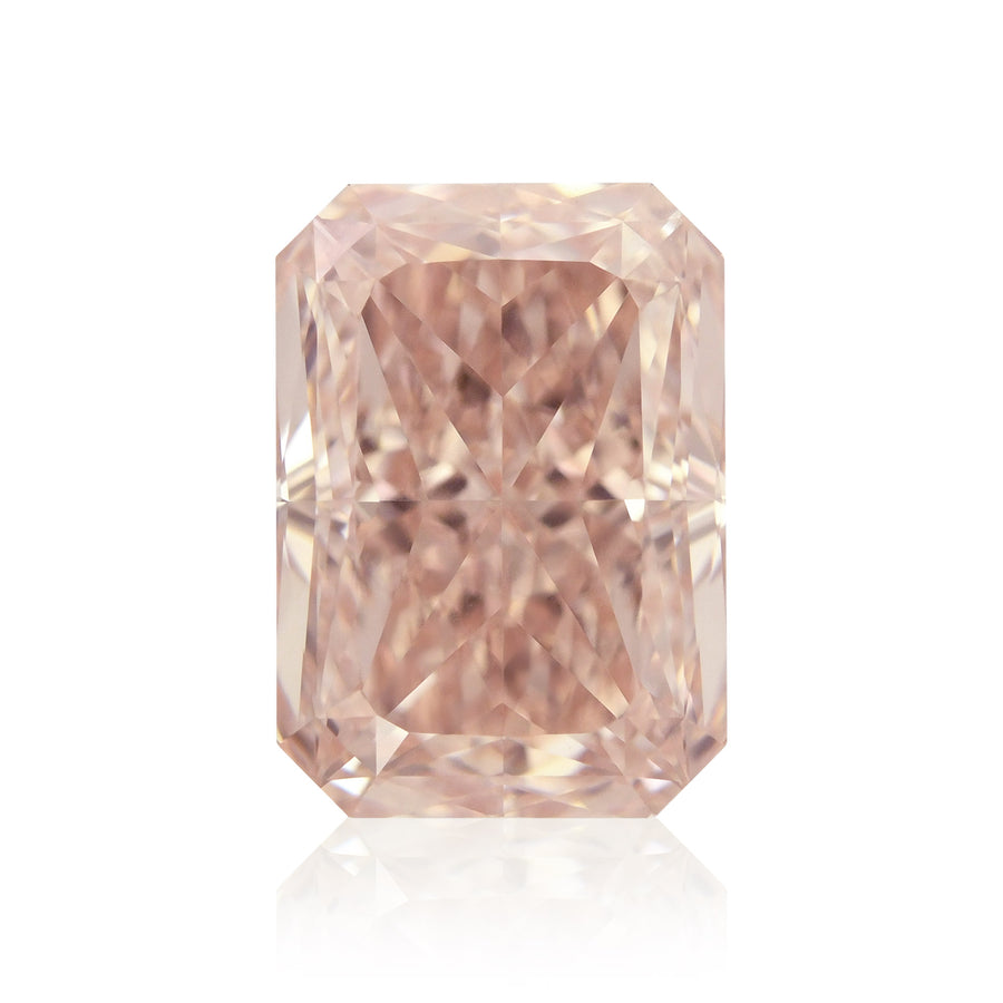1.32 Carat Fancy Pink Brown Radiant Diamond VVS1 GIA