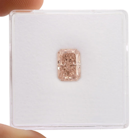 1,32 Karat Fancy Pink Brown Radiant Diamant VVS1 GIA