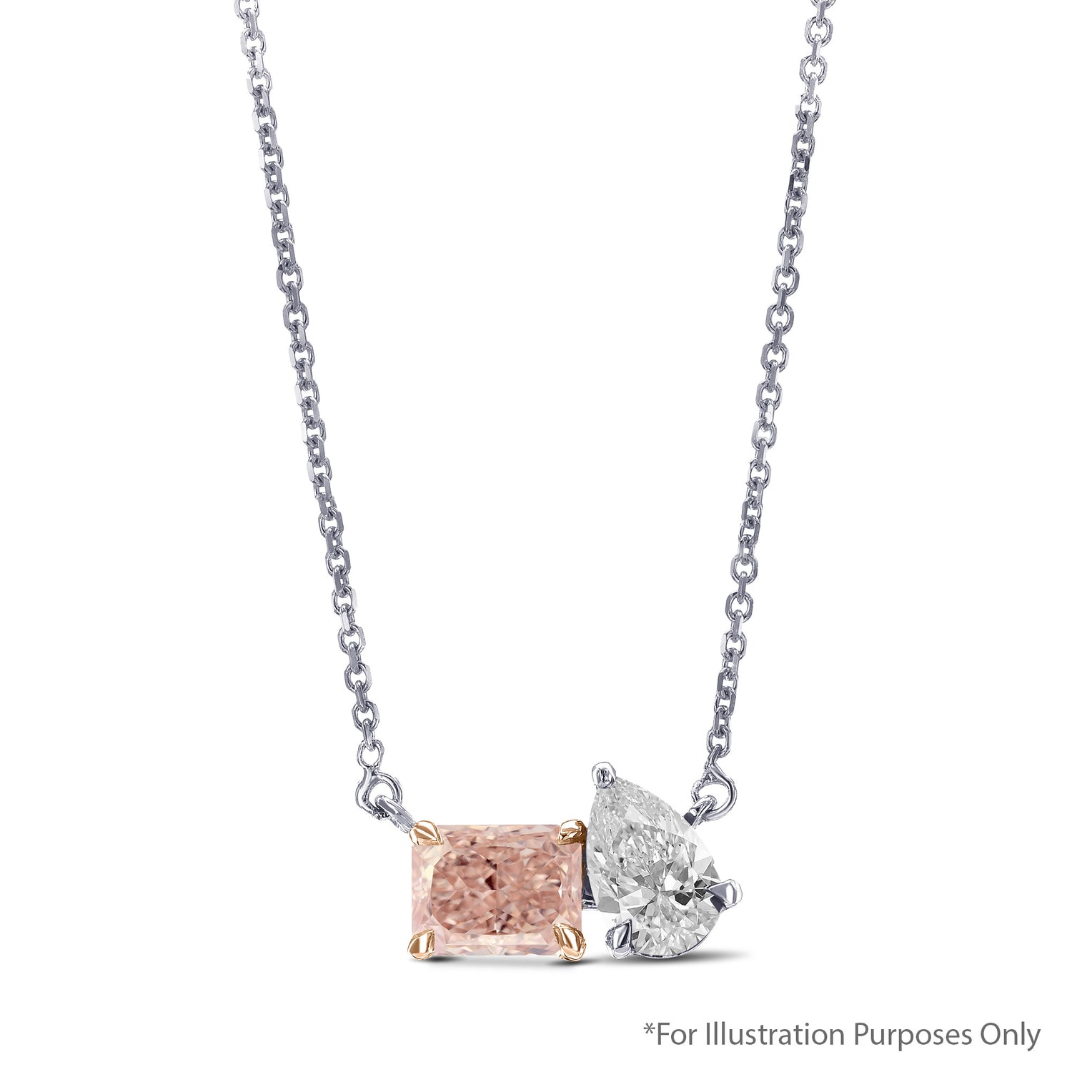 0.53 Carat Fancy Orangy Pink Radiant Diamond VS1 GIA