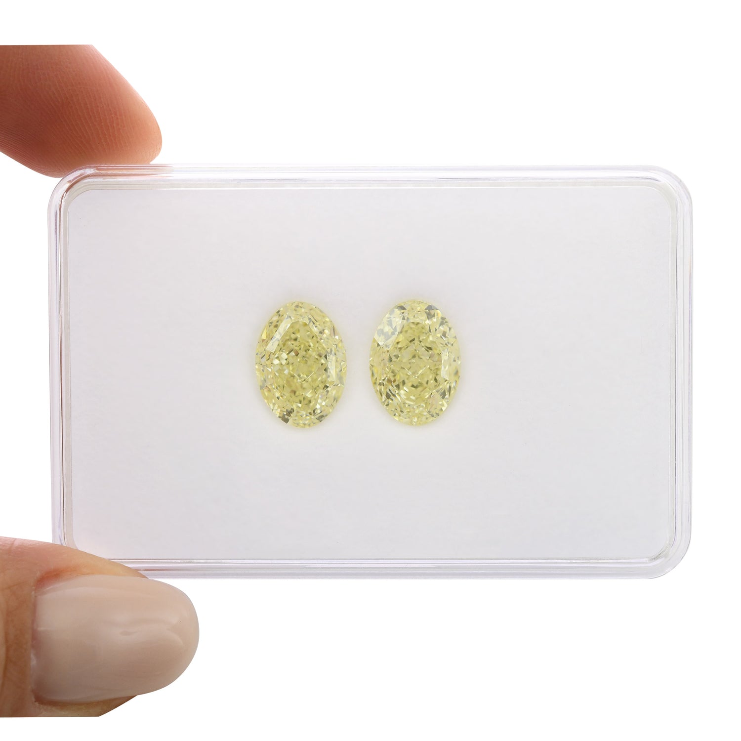 8.02 Carat W-X Oval Diamonds VS2