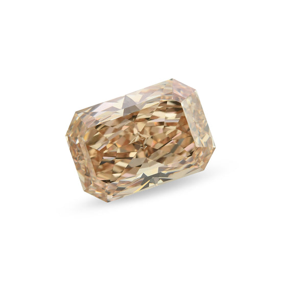 6.26 Carat Fancy Brown Orange Radiant Diamond VVS2 GIA