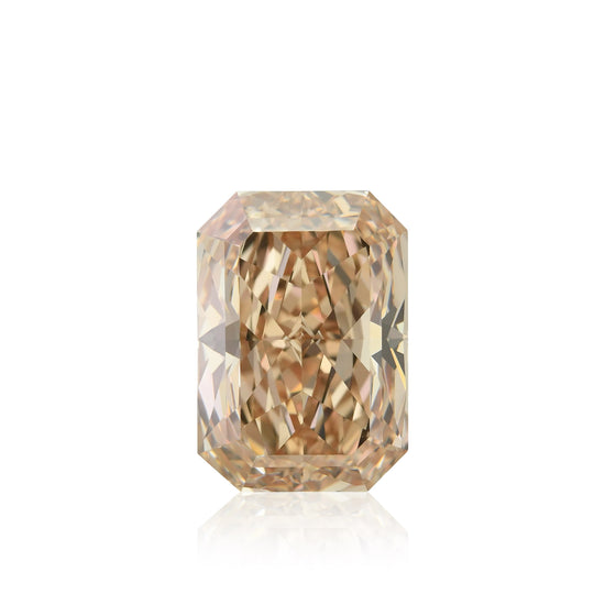 6.26 Carat Fancy Brown Orange Radiant Diamond VVS2 GIA