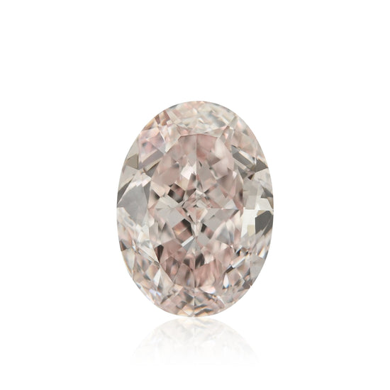 ألماسة بيضاوية Fancy Light Brownish Pink بوزن 0.67 قيراط IF GIA