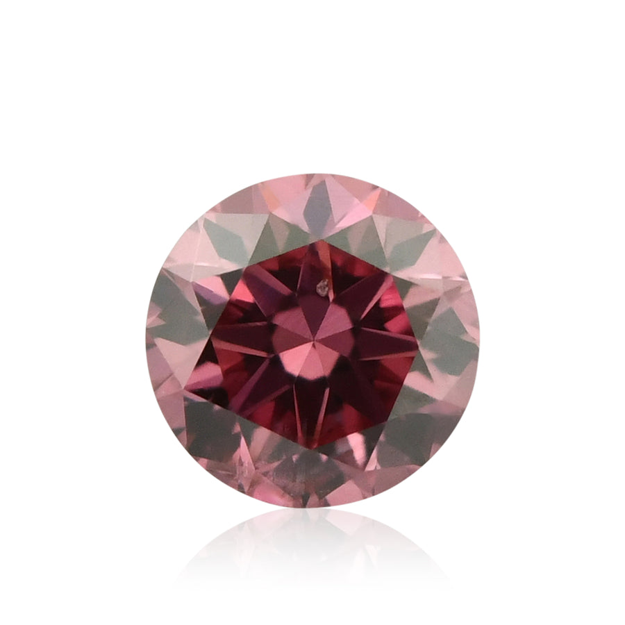 0.15 Carat Fancy Vivid Pink Round Brilliant Argyle Diamond (SI2) GIA