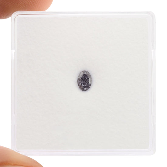 0.17 Carat Fancy Gray Violet Oval Diamond VVS2 ARGYLE & GIA