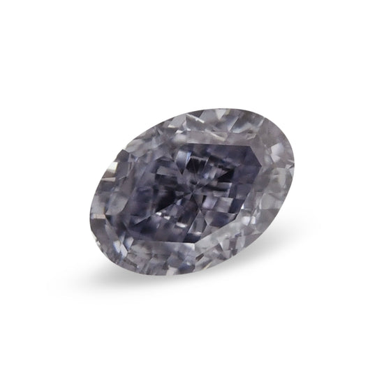 0.17 Carat Fancy Gray Violet Oval Diamond VVS2 ARGYLE & GIA