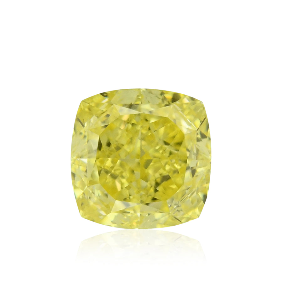 Diamante Cuscino Fancy Vivid Yellow da 0,64 Carati VVS2 GIA