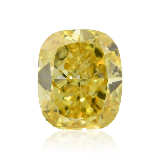 Diamante a Cuscino Giallo Fantasia Intenso SI2 GIA da 0,73 Carati