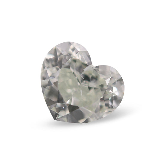 0.79 Carat Fancy Light Green HEART Diamond SI2 GIA