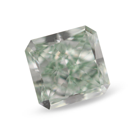 0.54 Carat Fancy Intense Green Radiant Diamond VVS1 GIA