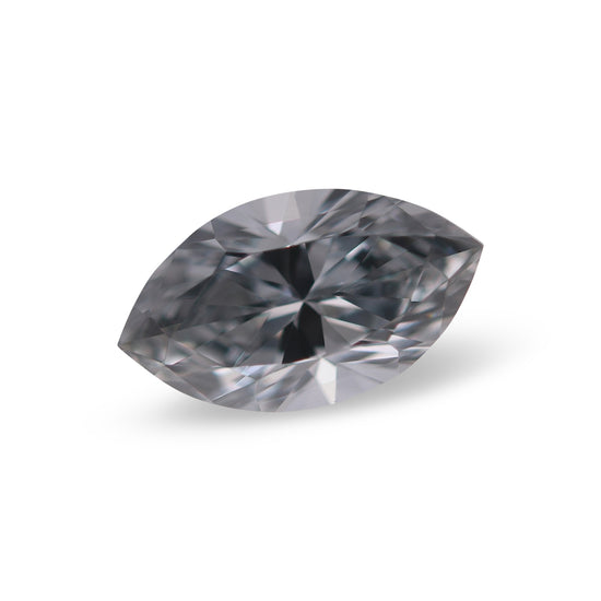 0.51 Carat Fancy Grayish Blue Marquise Diamond VS2 GIA