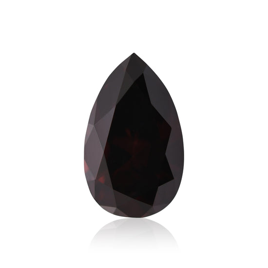 0.40 Carat Fancy Dark Reddish Brown Pear Diamond SI1 GIA