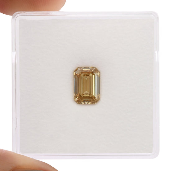 1.16 Carat Fancy Brown Yellow Emerald Diamond VS1 GIA