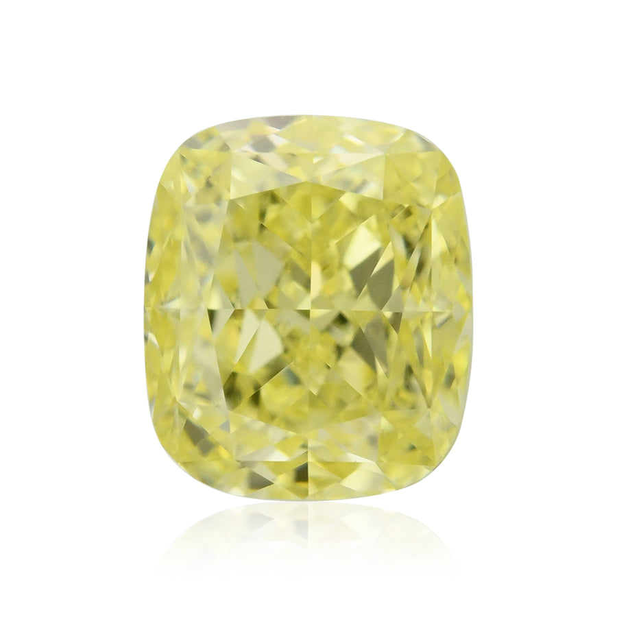 0.70 Carat Fancy Yellow Cushion Diamond VS1 GIA