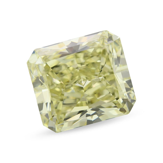 Diamante Radiant Giallo Verdastro Fancy 1.58 Carati VS2 GIA