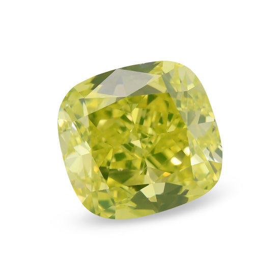 Diamante VS1 GIA Verde Giallo Intenso Fantasia a Cuscino da 1,71 Carati
