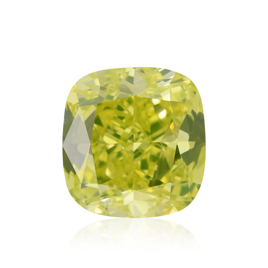 Diamante VS1 GIA Verde Giallo Intenso Fantasia a Cuscino da 1,71 Carati
