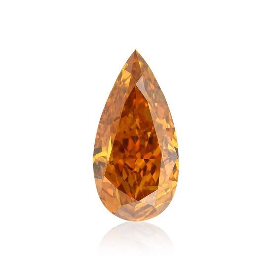 Diamante a pera Fancy Deep Brownish Yellowish Orange I1 GIA da 1,05 carati