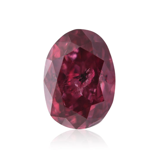 Diamante Argyle Ovale Rosso Purpureo Intenso Fancy da 0,67 carati GIA