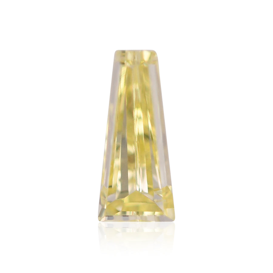 0.12 Carat Fancy Yellow Taper Diamond VS2