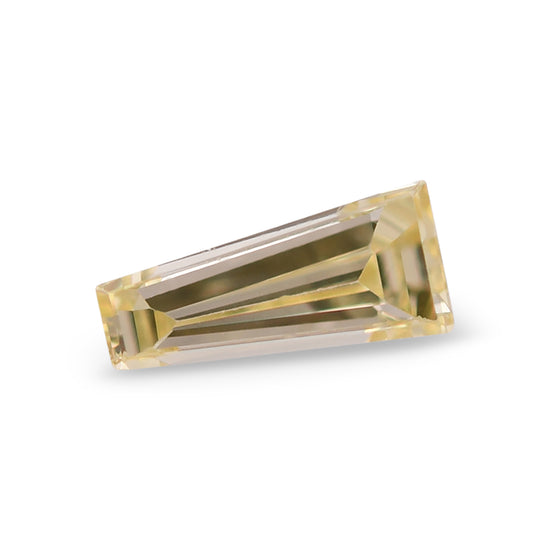 0.14 Carat Fancy Yellow Taper Diamond VS2