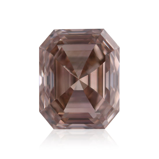 1,00 Karat Fancy Pink Brown Smaragd-Diamant VS2 GIA