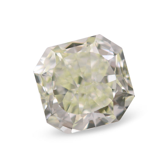 1.46 Carat Fancy Light Yellow Green Radiant Diamond VS2 GIA
