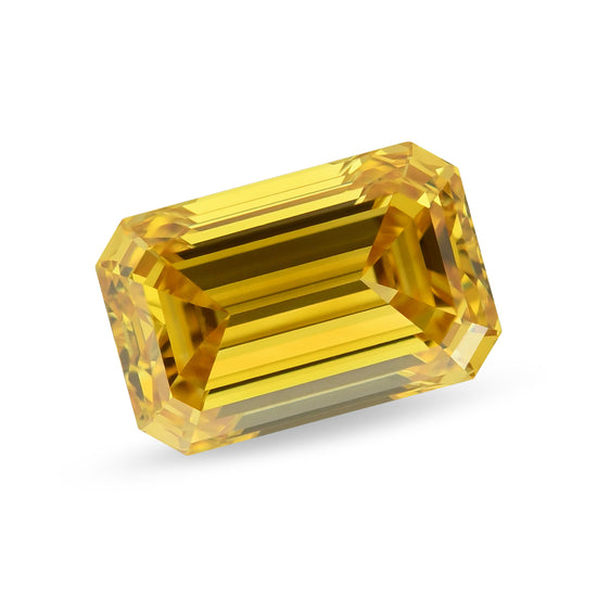 0.63 Carat Fancy Deep Orange Yellow Emerald Diamond VVS1 GIA