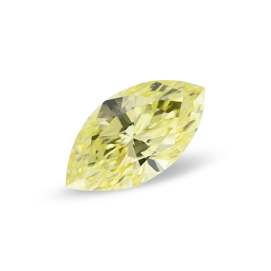 0.35 Carat Fancy Yellow Marquise Diamond VS1 GIA