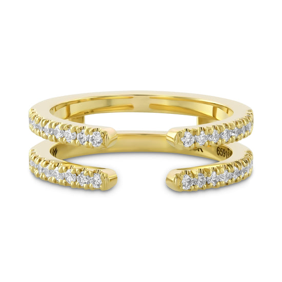 Diamond Double Jacket Band Ring